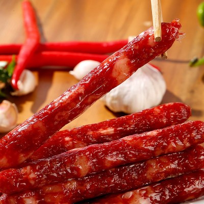 广式香肠500g家用散装腊肉肠腊味小香肠商用甜味广东风味特产腊肠图5