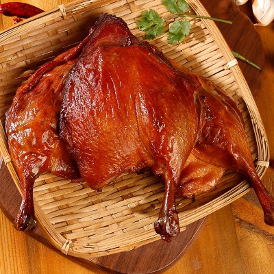 腊味鸭腿农家散养肉鸭子 批发商超烟熏腊鸭腿 湖南特产腌制咸鸭腿图2
