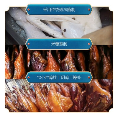 腊味鸭腿农家散养肉鸭子 批发商超烟熏腊鸭腿 湖南特产腌制咸鸭腿图4