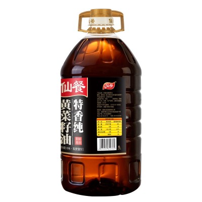 厂家直销 仙餐非转基因特黄浓香菜籽油5L 四川特产菜油食用 油批发图3