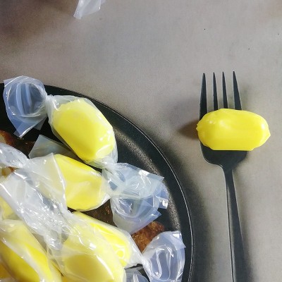 厂家直销香浓榴莲软糖 休闲糖果零食品批发 128g独立小包装榴莲糖图2