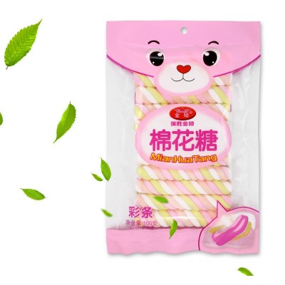 厂家直销100g长条棉花糖 批发休闲零食品 棉花糖软糖糖果 小包装图2