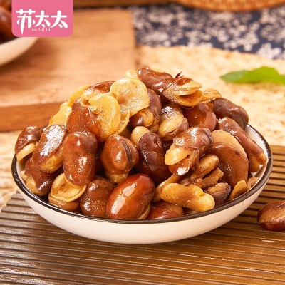 苏太太蚕豆零食小包装多口味兰花豆牛肉蟹黄味蚕豆炒货散装500g图3