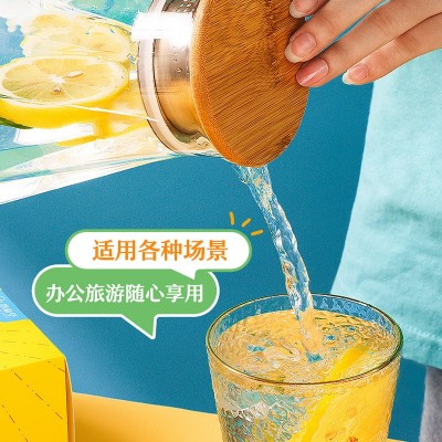 九菊堂蜂蜜冻干柠檬片茶独立包装水果茶泡水柠檬片花果茶直播代发图4