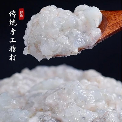 1A虾滑鲜美来500g重庆涮火锅关东煮冷冻青虾仁丸子火锅食商用图2