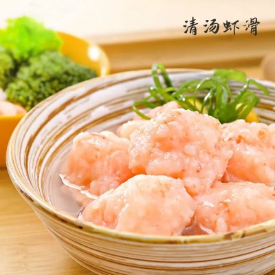 1A虾滑鲜美来500g重庆涮火锅关东煮冷冻青虾仁丸子火锅食商用图5