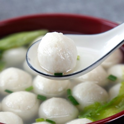 永昊雪鱼丸500g 金线鱼丸鳕鱼Q弹鱼粒麻辣烫火锅鱼丸图2