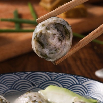 紫菜鱼丸海苔马鲛丸5斤/袋火锅食材冷冻海鲜丸子批发图2