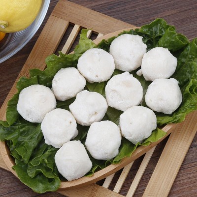 墨粒墨鱼丸2500g/袋 鱼丸 火锅烧烤小吃 速冻鱼丸图1