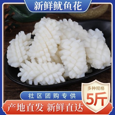 社区团购专供新鲜海产去皮鱿鱼花冷冻鲜水产大鱿鱼鲜活切深海海鲜图1