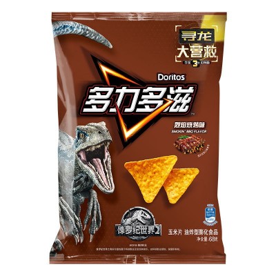 Doritos/多力多滋 玉米片 薯片热辣烧烤劲浓芝士味68g/袋休闲零食图3