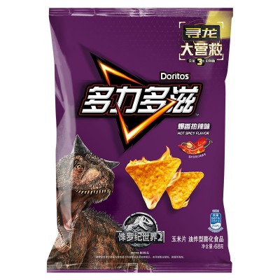 Doritos/多力多滋 玉米片 薯片热辣烧烤劲浓芝士味68g/袋休闲零食图4