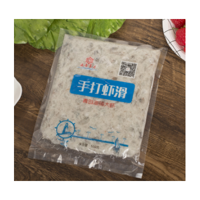 500g青岛海捕大虾手打虾滑批发 火锅食材丸子海鲜速冻肉类丸饺类图3