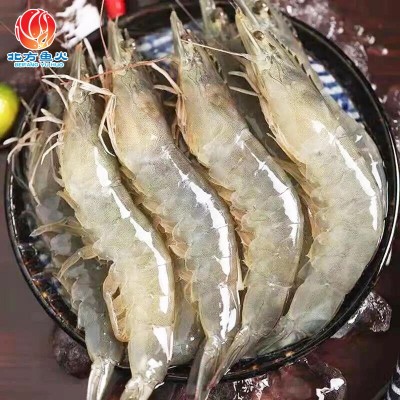 青岛大青虾批发 草虾对虾整箱冷冻水产品批发 商超烧烤冷冻大青虾图4