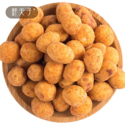 头厂家黑鸭味多味花生坚果炒货 黑鸭味裹衣花生米厂家批发图4