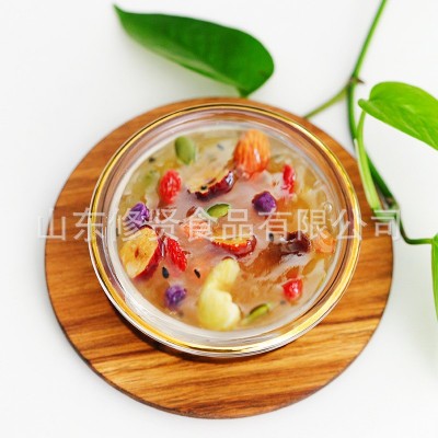 加工定制奇亚籽坚果藕粉桂花水果颗粒莲藕粉羹500g营养早餐代餐图2