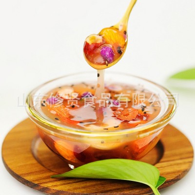 加工定制奇亚籽坚果藕粉桂花水果颗粒莲藕粉羹500g营养早餐代餐
