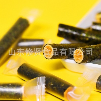 独立包装海苔棒肉松海苔卷海苔夹心脆孕妇儿童休闲零食肉松卷