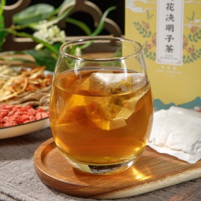 菊花决明子茶盒装代用茶厂家批发牛蒡根金银花枸杞组合花茶图4