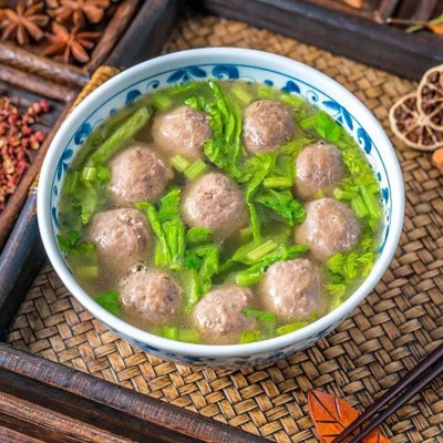 潮汕风味牛肉丸250g/袋 汕头特产烧烤火锅关东煮手工丸子量大从优图3