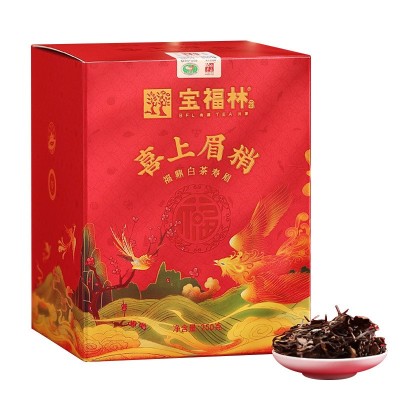 【宝福林 喜上眉梢】磻溪老白茶 2016年福鼎白茶寿眉 250克礼盒装图5