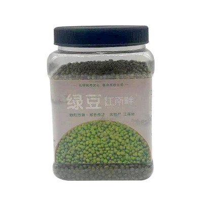【江南畔】东北绿豆5斤罐装批发大颗粒皮薄易煮烂五谷杂粮批发图3