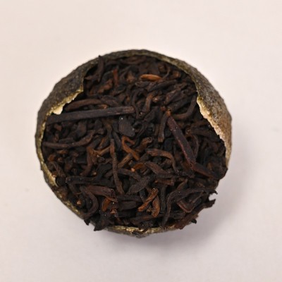 新会玖溢茶业新会天马小青柑普洱茶自然生晒罐装礼盒装小青柑图4