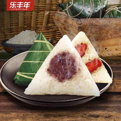 粽子肉粽蛋黄鲜肉粽子蜜枣粽豆沙甜粽嘉兴特产早餐真空粽图5