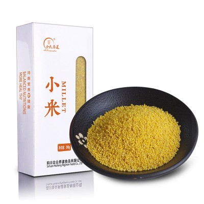 盒装小米 厂家直销现货批发五谷杂粮黄小米390g/盒分销加盟图5