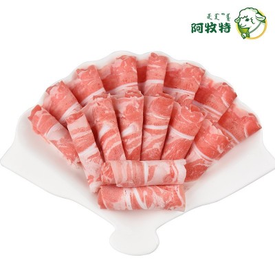 阿牧特 带脆骨羊肉 内蒙古羔羊肉 火锅餐厅 厂家批发 脆骨羊肉卷图4