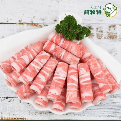 阿牧特 带脆骨羊肉 内蒙古羔羊肉 火锅餐厅 厂家批发 脆骨羊肉卷图3