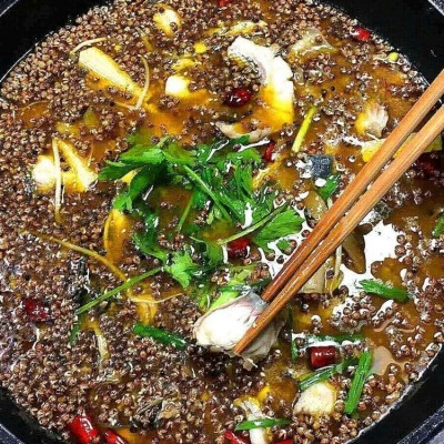 青创颂椒麻底料鸳鸯锅椒麻辣锅鱼火锅餐饮大小火锅店500g商用装图3