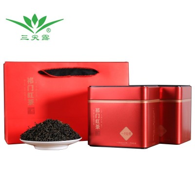 三尖露祁门红茶二级红香螺礼盒装散装批发原产地图5
