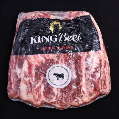安格斯冷冻牛肉商用家用黑椒谷饲雪花肉眼牛肋条雪花牛肉火锅店用图5