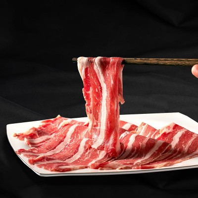 谷饲单层肥牛雪花肥牛商用火锅烧烤串串食材五花肥牛火锅肥牛批发图3