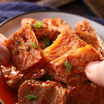 即食密封素牛肉仿荤人造肉素食零食小吃 每袋200克 厂家直供图3