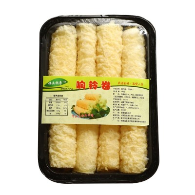 黄金卷脆铃卷豆衣卷豆皮卷腐皮卷油炸腐竹卷火锅麻辣烫关东煮食材图5