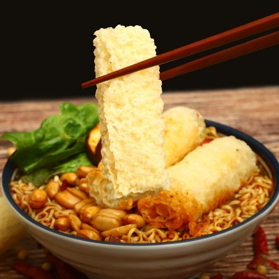 黄金卷脆铃卷豆衣卷豆皮卷腐皮卷油炸腐竹卷火锅麻辣烫关东煮食材图4