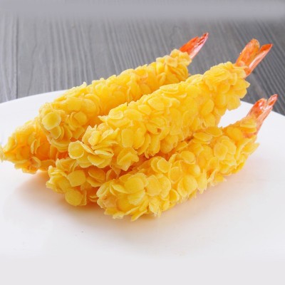 海涛芙蓉虾 天妇罗油炸虾 日韩料理小吃点心 裹粉玉米片炸虾棒图3