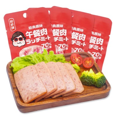 香满堂好好牌休闲零食泡面伴侣开袋即食26g独立包装午餐肉图4