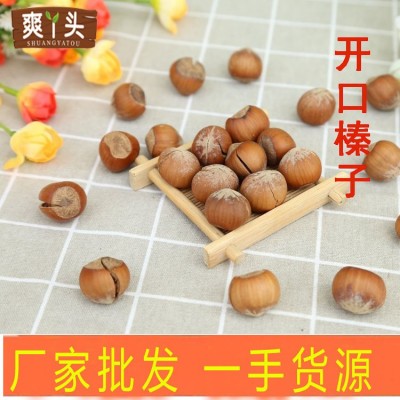 年货坚果新炒货干果特产开口榛子野山板栗180克/罐装厂家批发直销图4