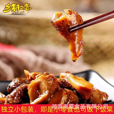 湖南特产山野仙香菇酱菜小吃零食 开袋即食香辣味散称10斤批发图3