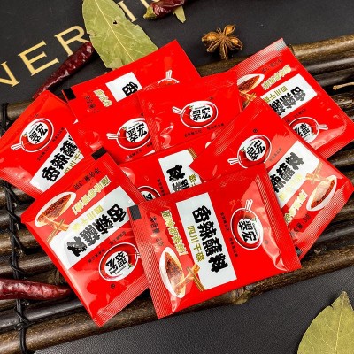 翠宏香辣蘸料3g四川干碟辣椒面商用烤肉调料烧烤料撒料蘸水小袋装图4