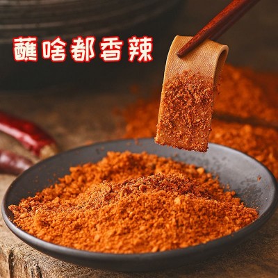 翠宏香辣蘸料3g四川干碟辣椒面商用烤肉调料烧烤料撒料蘸水小袋装图2