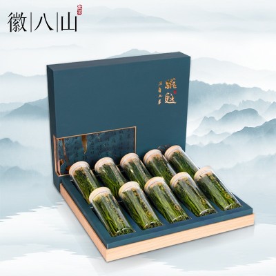 徽八山2022新茶上市太平猴魁茶叶人工捏尖绿茶礼盒装核心产区产地