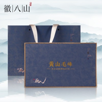 徽八山黄山毛峰2022新茶上市雨前茶叶绿茶礼盒装原产地黄山送礼图1