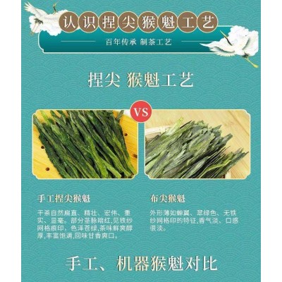 2021年新茶猴魁手工太平猴魁兰香浓郁纯手工捏尖 125g/罐高山绿茶图5