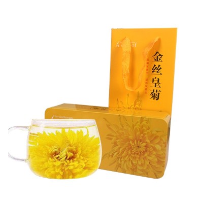金丝皇菊礼盒装一朵一杯菊花茶铁盒装一朵一袋装花[质量保证]图4