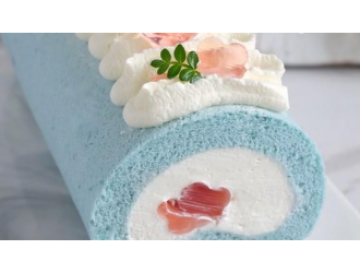 甜品制作教程——芒果布丁，蓝颜蜜桃蛋糕卷
