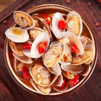 麻辣花甲香辣即食非罐装花蛤肉蛤蜊贝壳类小海鲜批发一件代发图2